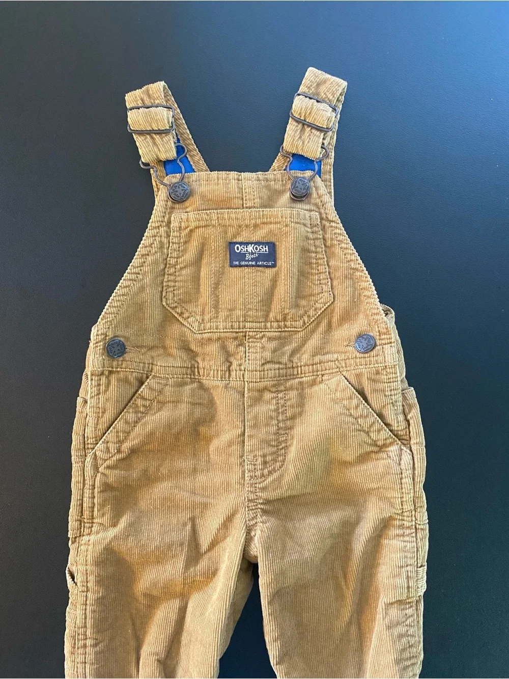 Oshkosh B’gosh Brown Corduroy Lined Overalls 9 Months Baby Boy